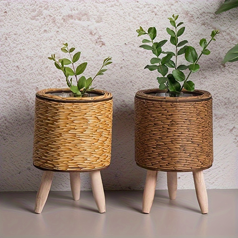 Charming Rustic Rattan Planter - đánh giá và giá Aloe Vera Pot